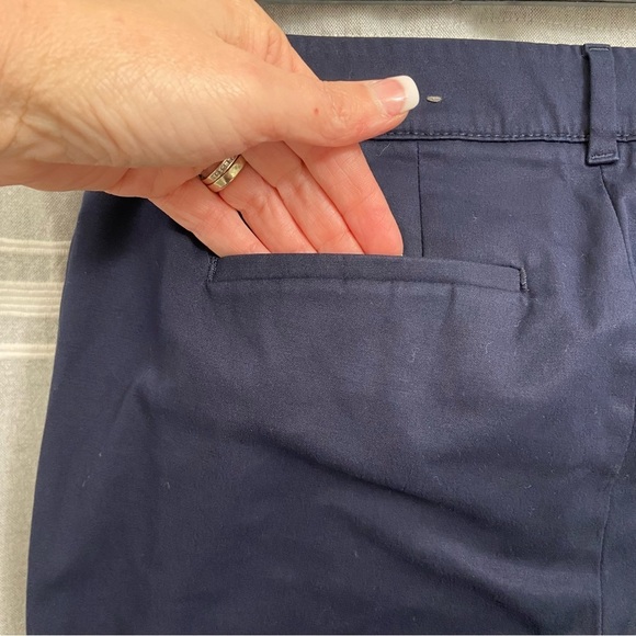 TALBOTS / Perfect Crop Navy Blue Dress Pants Size 2 - Picture 9 of 13